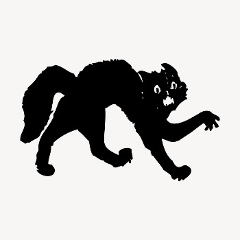 Spooked cat drawing, vintage illustration | Free Vector - rawpixel