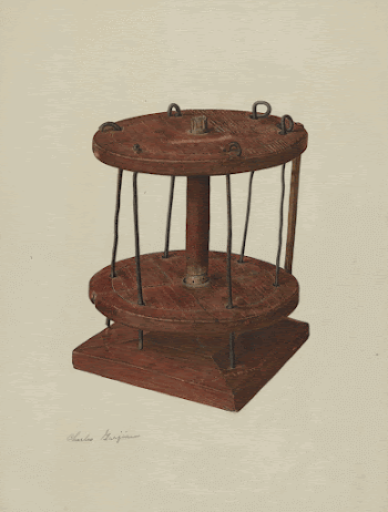 Spool Rack (ca.1939) by Charles | Free Photo - rawpixel