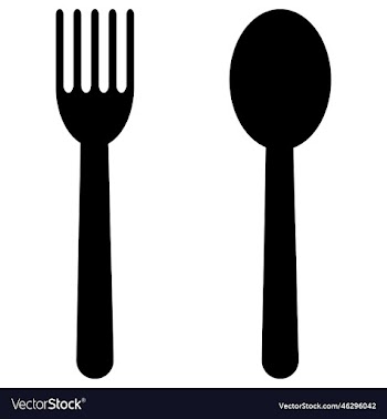 spoon and fork restaurant icon isolated