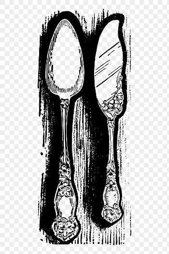 Spoon, knife png sticker vintage | Free PNG - rawpixel