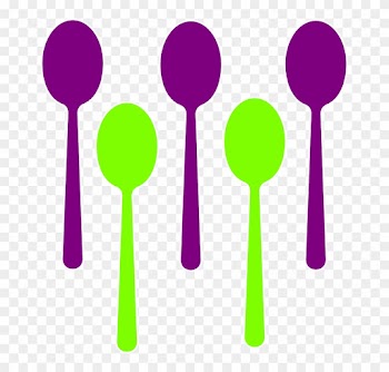 Spoons Cutlery Eating Sign Symbol Restaurant Food - Set Of Spoon Clipart