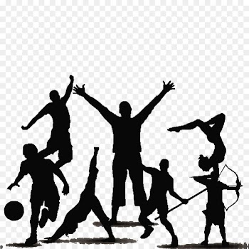 Sport Athlete Running Fencing - Players Silhouette 