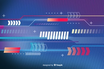 Sport background with abstract shapes design Free Vector