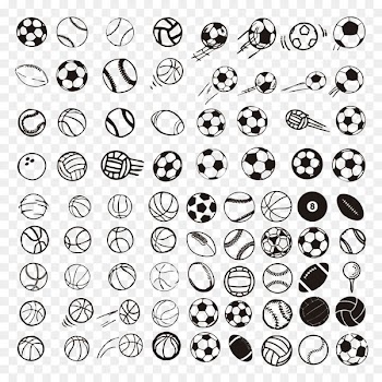 Sport Ball game Icon - Hand-painted ball element 