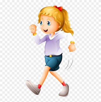 Sport Clipart Sports Shop - Girl Walking Clipart