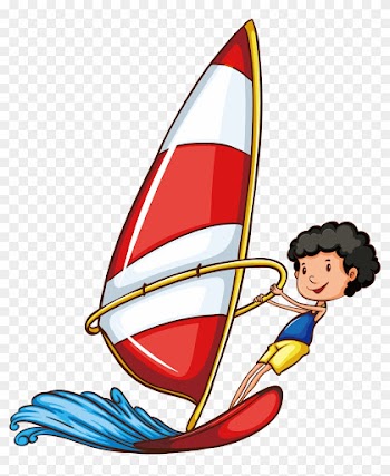 Sport Drawing Water Skiing Clip Art - Sports Word