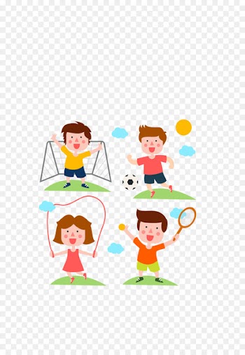 Sport Euclidean vector Clip art - Vector color movement kids cartoon 