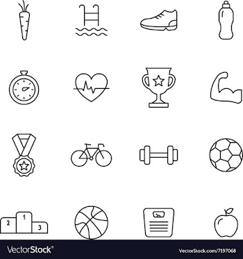  					Sport Line Icons vector image														