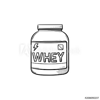 Sport nutrition hand drawn outline doodle icon