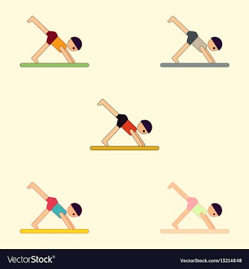 Sport player gymnast boy collection vector image