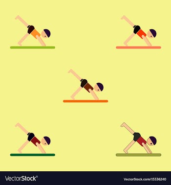 Sport player gymnast boy collection vector image