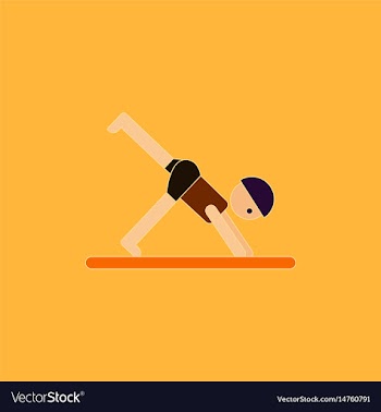 Sport player gymnast boy vector image