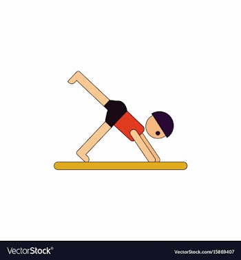 Sport player gymnast boy vector image