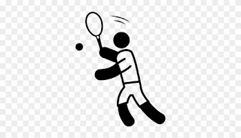 Sportive Man Playing Tennis Vector - Heart Playing Tennis Tote Bag, Adult Unisex, Natural