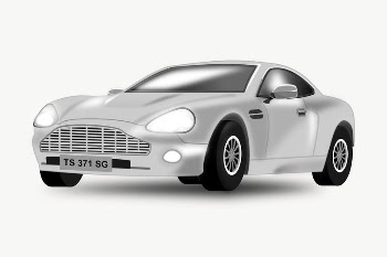 Sports car clipart, illustration vector. | Free Vector - rawpixel