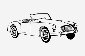 Sports car drawing, vintage vehicle | Free Photo - rawpixel