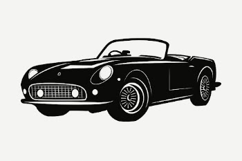 Sports car drawing, vintage vehicle | Free PSD - rawpixel