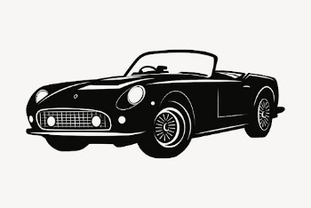 Sports car drawing, vintage vehicle | Free Vector - rawpixel
