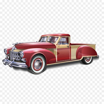 Sports car Pickup truck Antique car - Red sports car vector 