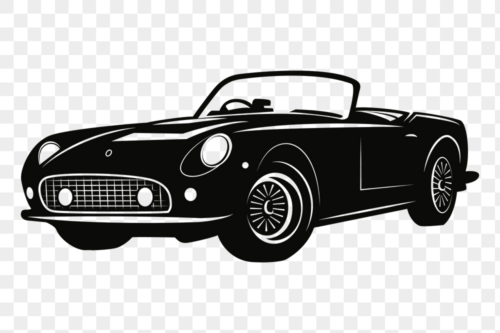 Sports car png sticker, vintage | Free PNG - rawpixel