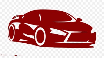 Sports car Silhouette Car tuning - Wine red car icon high-definition buckle material 