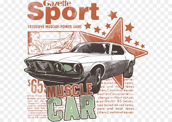 Sports car T-shirt Paper Wallpaper - Car pattern printing 