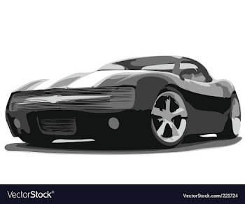 Sports car vector image