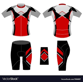 Sports cycling clothing vector image
