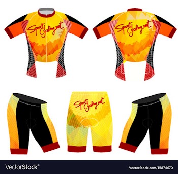 Sports cycling vest t-shirt vector image