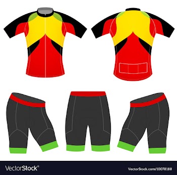 Sports cycling vest vector image