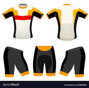 Sports cycling vest vector image