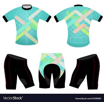 Sports cycling vest vector image
