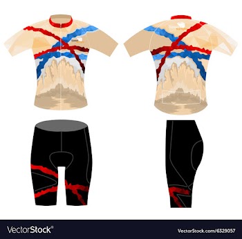 Sports cycling vest vector image