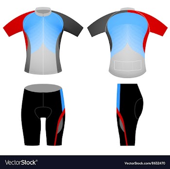 Sports cycling vest vector image