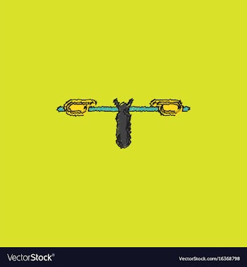 Sports equipment decorative icon in hatching style vector image