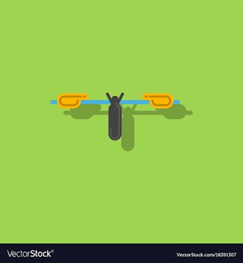 Sports equipment decorative icon in sticker style vector image