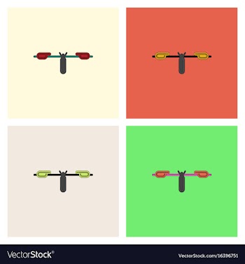 Sports equipment decorative icon set vector image