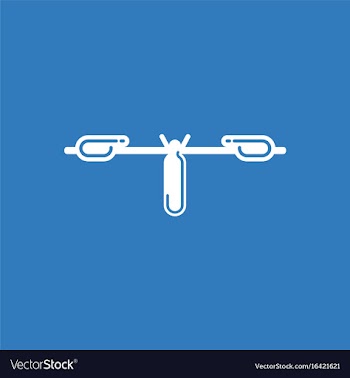 Sports equipment decorative icon vector image