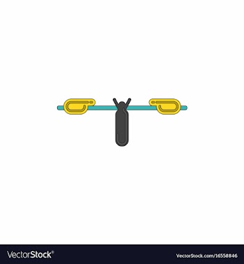 Sports equipment decorative icon vector image