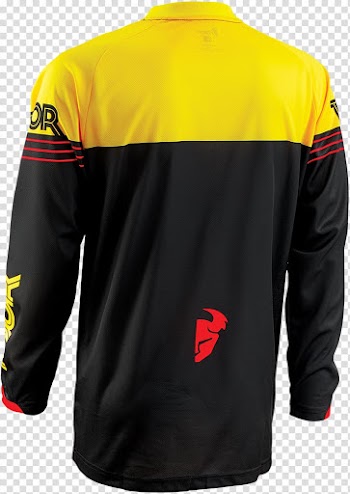 Sports Fan Jersey Thor Shirt Yellow Black, Thor transparent background PNG clipart
