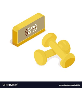 sports set active lifestyle and health dumbbells