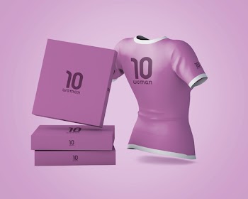 Sports shirt mockup with brand logo Free Psd