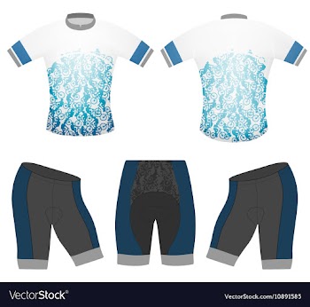 Sports t-shirt cycling vector image