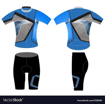 Sportswear cyclist vector image