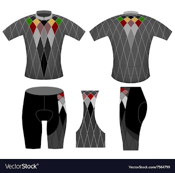 Sportswear cyclist vector image