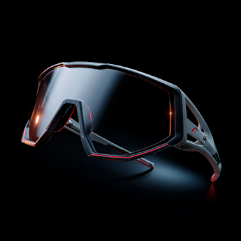 Sporty Cycling Sunglasses with Streamlined Design