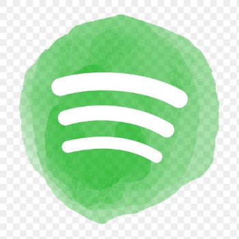 Spotify app icon png with a watercolor… | Free stock illustration | High Resolution graphic
