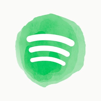 Spotify app icon psd with a watercolor… | Free stock illustration | High Resolution graphic