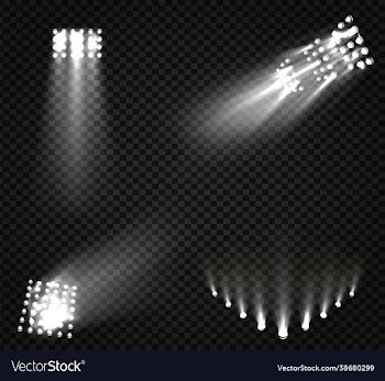 spotlights stage light white beams glowing