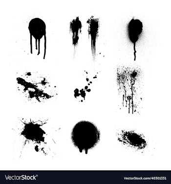 spray paint set elements isolated to white
